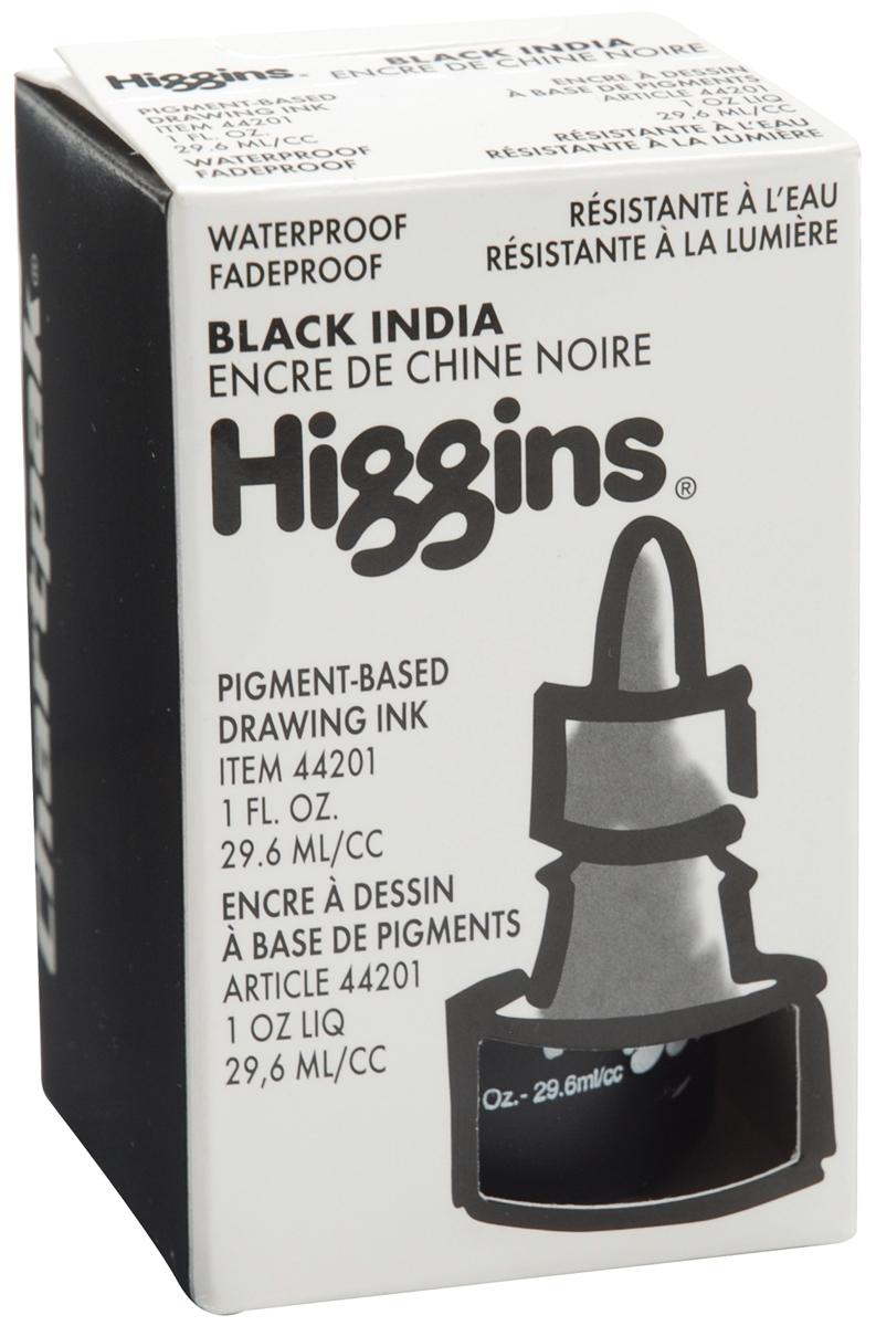 Higgins Black India Ink 1oz Waterproof
