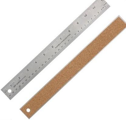 Art Alternatives Flexible Stainless Steel Rulers, 12 in. - Cork Backed – A  Work of Heart