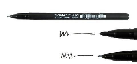 Sakura Pigma Pen 05 Black – A Work of Heart