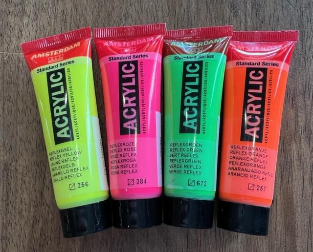 Amsterdam Acrylic Paint 20ml Andrea's Favs - Warms 5pc – A Work of Heart