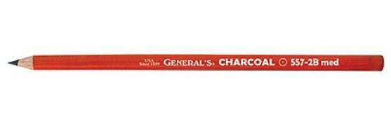 General's Charcoal Pencils - 2B Medium, 12 Pack