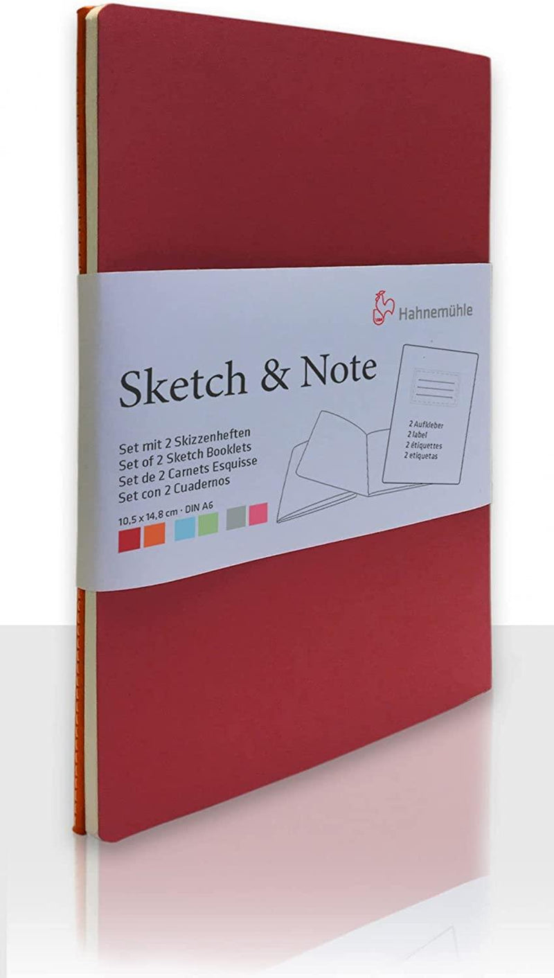 Hanemuhle A5 Sketch & Note Red Bundle 2pk