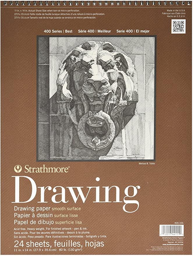 Strathmore 400-105 400 Series Drawing, Smooth Surface, 11x14, White, 2 – A  Work of Heart