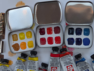 2025/2026 Watercolor Hinge Tin Assortment-Daniel Smith (RYB-18)