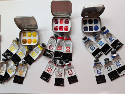 2025/2026 Watercolor Hinge Tin Assortment-Daniel Smith (RYB-18)