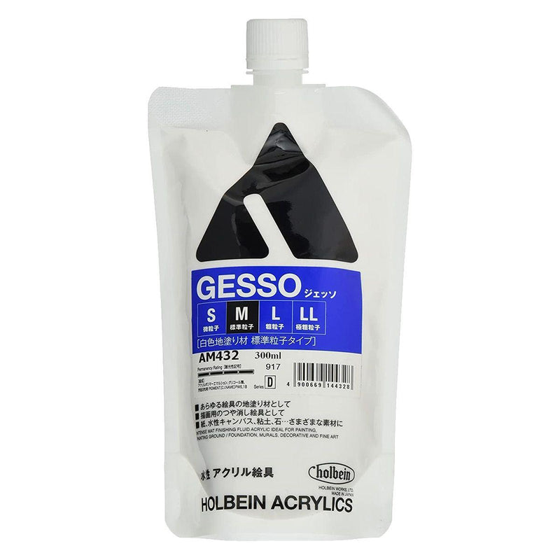Artist Acrylic 300ml Gesso White "M" Base, Holbein