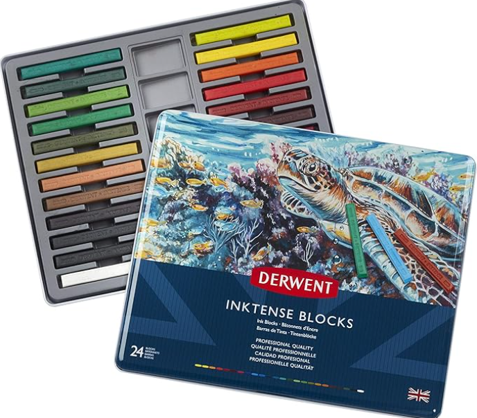 Derwent Inktense Ink Blocks 24pc Set