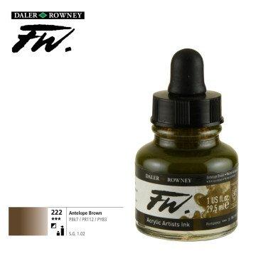 FW Acrylic Ink 1oz Antelope Brown