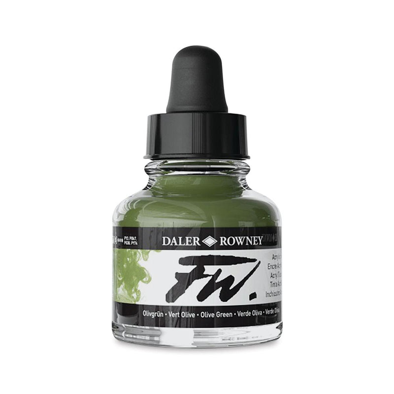 FW Acrylic Ink 1oz Olive Green