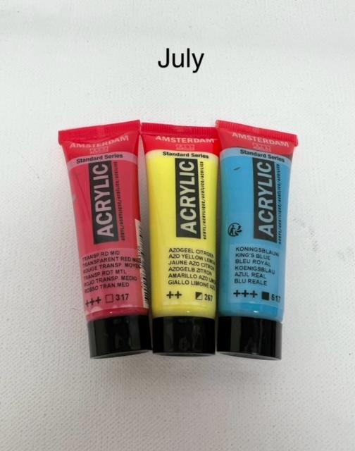 July 2024 WLP RYB Acrylic 3pc Set