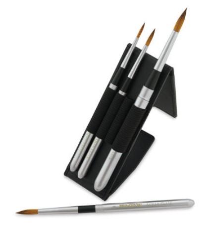 Princeton Aqua Elite Series 4850 Synthetic Brush - Travel Round, Set of 4