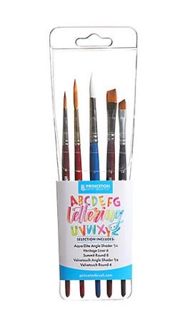 Princeton Artist Brush Co. Lettering Professional 5-Brush Set