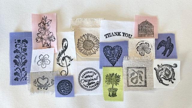 Stamped Fabric Scrap Pack 