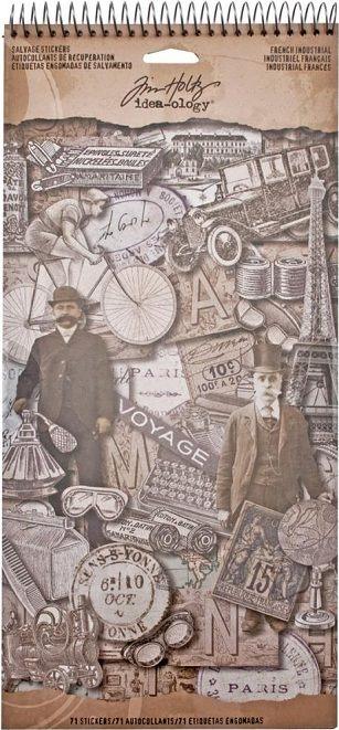 Tim Holtz - Salvaged Stickers: French Industrial