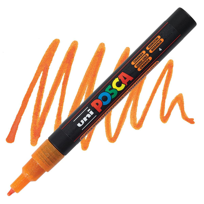 Uni-Posca PC-3ml Glitter Orange