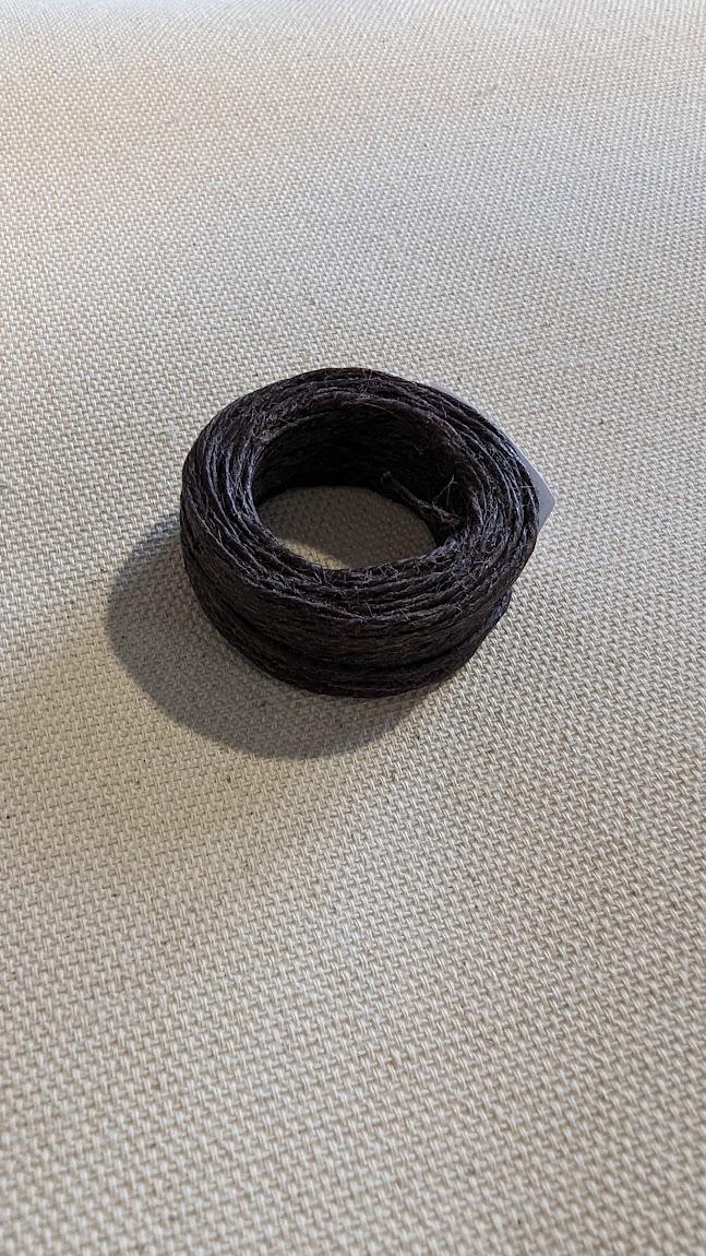 10yd Waxed Linen Cord - Brown