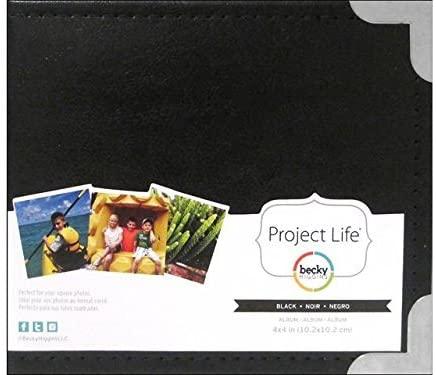AMC Project Life 4x4 Album Leather Black
