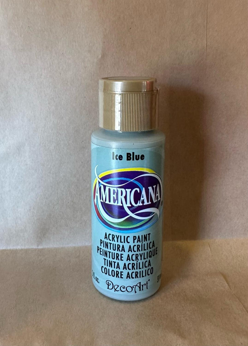 Americana Acrylic Paint - Ice Blue – A Work of Heart