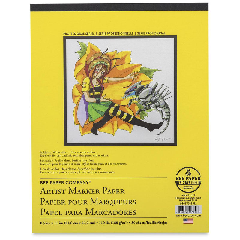 Bee Paper Marker Pad 11x14 110lb 30 sheets