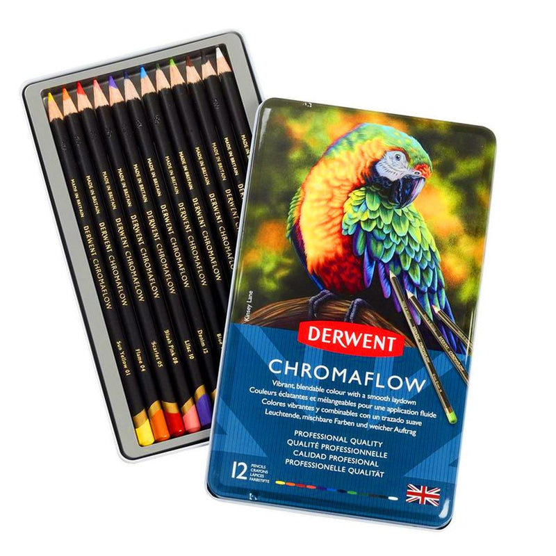 Derwent Chromaflow Colored Pencils - Set of 12