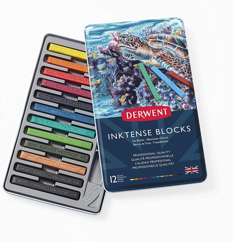 Derwent Inktense Ink Blocks 12pc Set