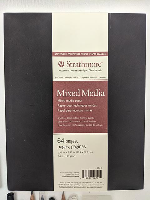 Strathmore Softcover Mixed Media Art Journal, 7.75" x 9.75", White, 64 Pages