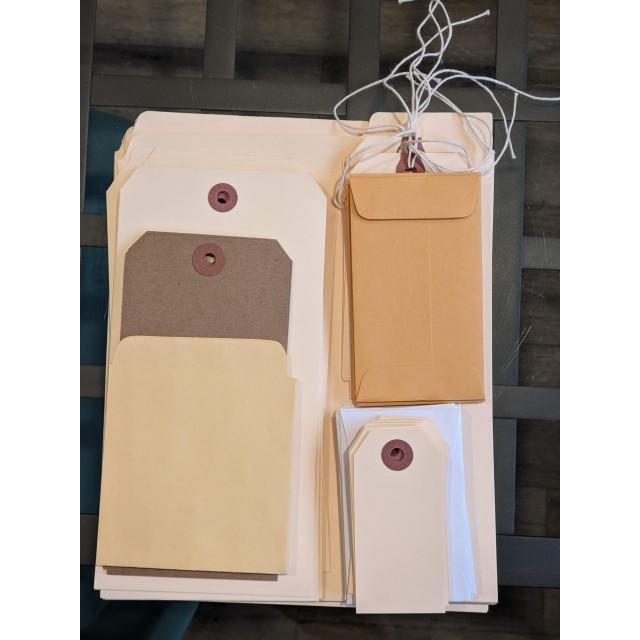 Daily Creative Practice Journal Folders, Tags, envelopes and pockets
