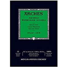 Arches WC Paper 11x14 CP 140lb 12 sheets