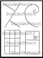 Stencilgirl 9x12 Rules of Composition Stencil