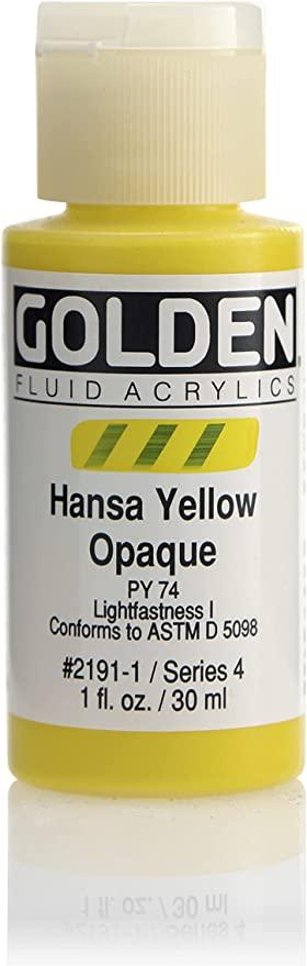 Golden Fluid Acrylics 1oz Hansa Yello Opaque