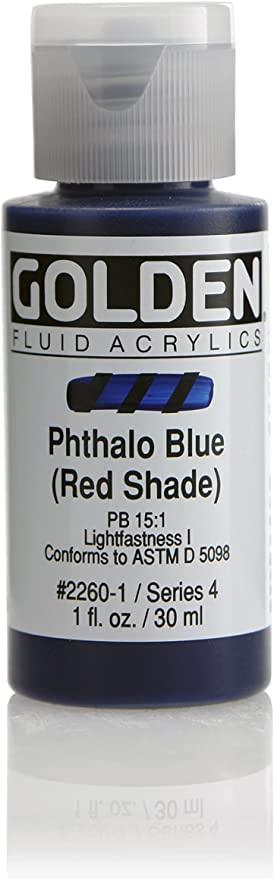 Golden Fluid Acrylics 1oz Phthalo Blue (RS)