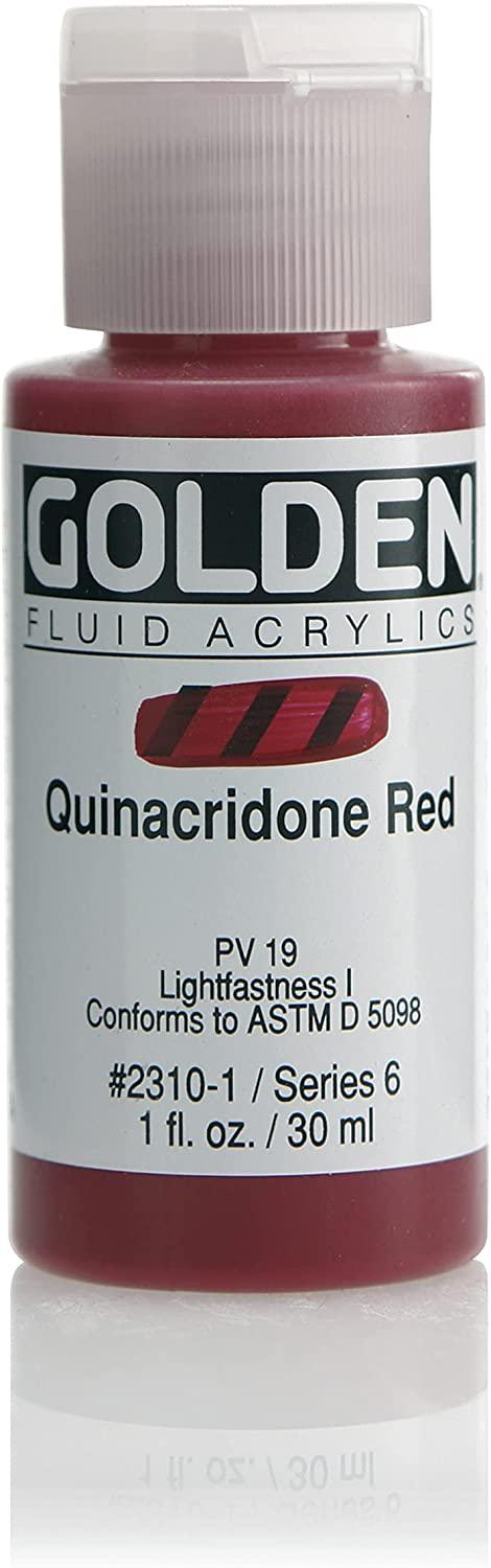 Golden Fluid Acrylics 1oz Quin Red