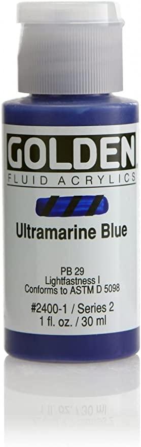 Golden Fluid Acrylics 1oz Ultramarine Blue