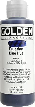 Golden Fluid Acrylics 4oz Prussian Blue Hue