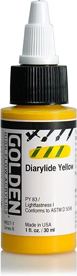 Golden High Flow Acrylics 1oz Diarylide Yellow