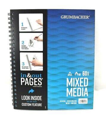 Grumbacher In & Out Pages 9x12 60pg Mixed Media Pad