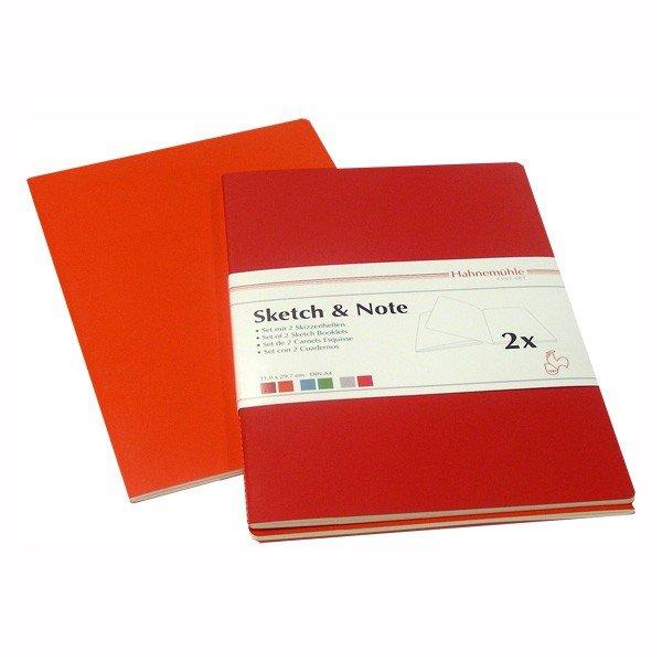 Hahnemuhle A6 Sketch & Note 2pk Red/Orange