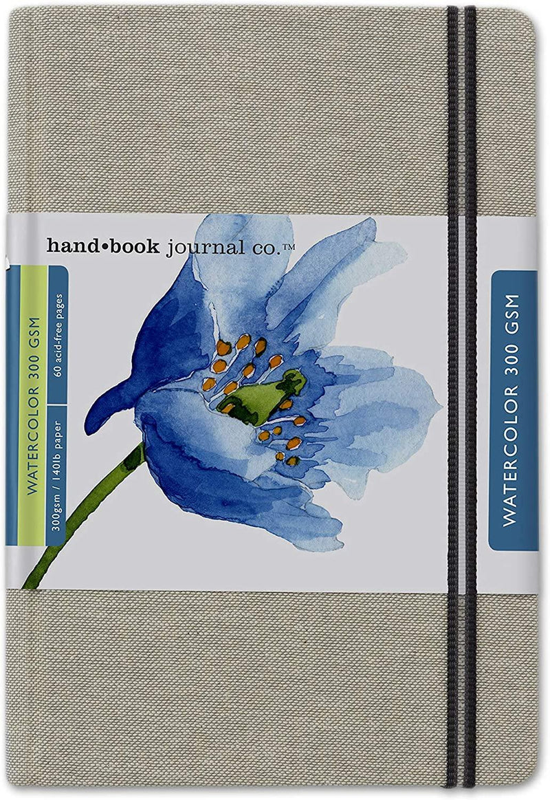 Handbook Journal Co. Artist Watercolor Sketchbook Journal, Large Portrait 8.25 x 5.5 Inches, 140lb /