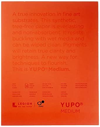 Legion Yupo Medium 11x14 White Polypropylene 10 sheets