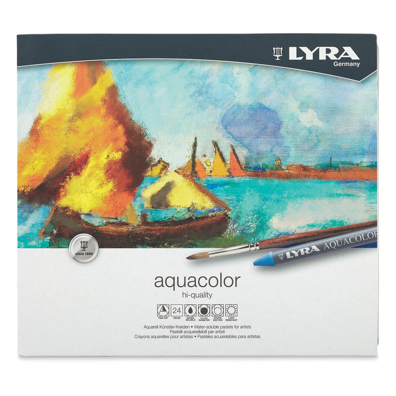 Lyra Aquacolor Crayons - 24 ct