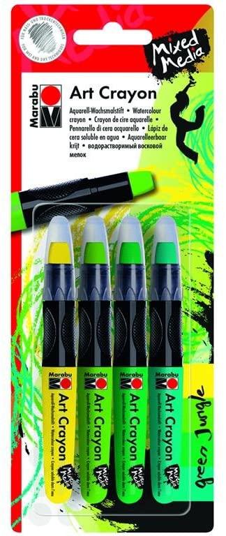 Marabu Art Crayon 4pc Set - Green Jungle