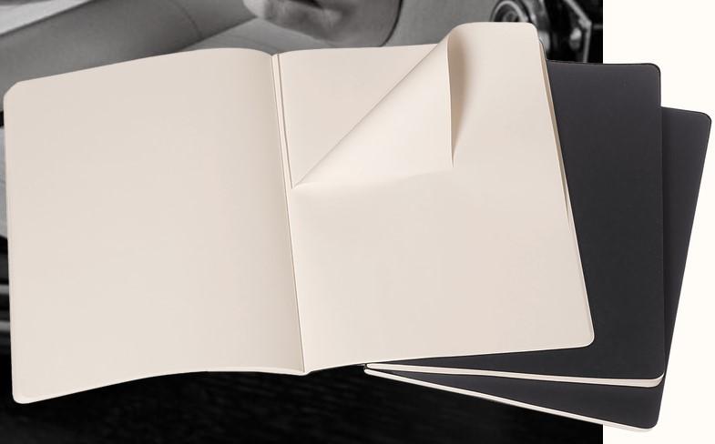 Moleskine Plain Journals 3pk Soft Cover 7.5x9.75 Black