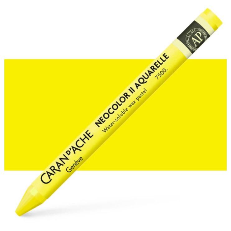 Classic Neocolor II Aquarelle Wax Pastel Lemon Yellow