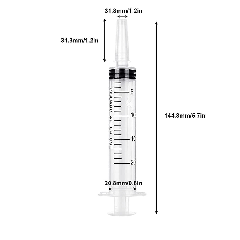 Plastic Syringe 20ml with Cap