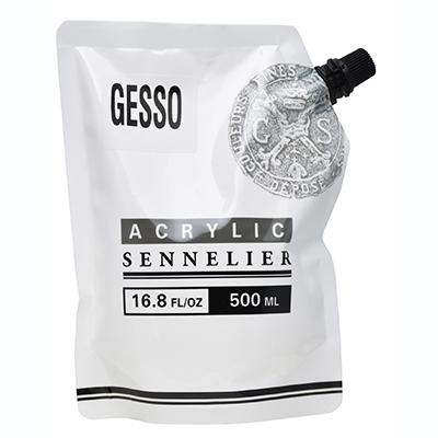 Sennelier Abstract Gesso, 500ml/16.8 oz. Pouch