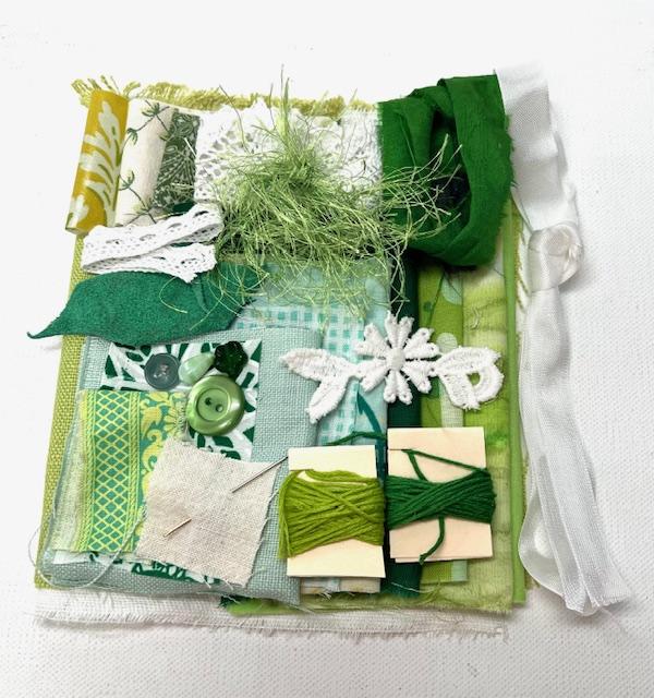 Slow Stitch Scrap Mini Kit - Light Greens