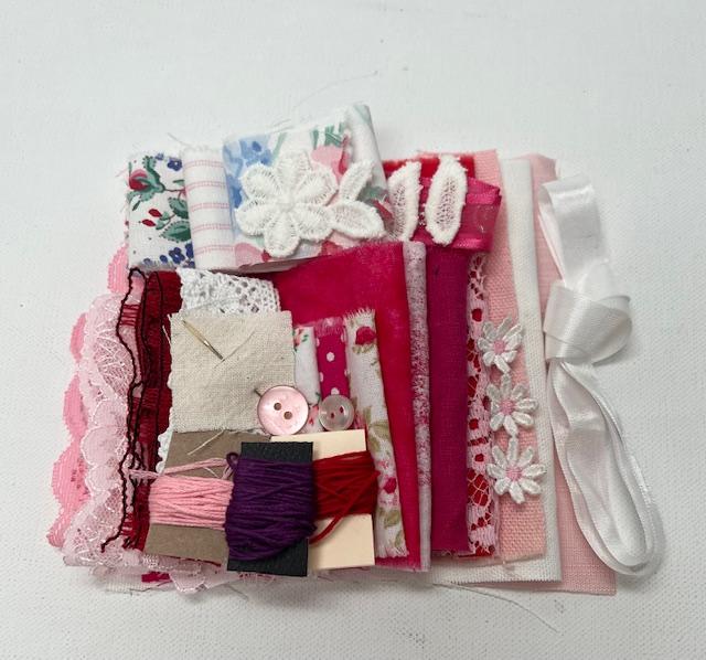 Slow Stitch Scrap Mini Kit - Pinks