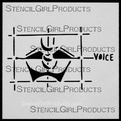 Stencilgirl 4x4 Journal Sense Voice