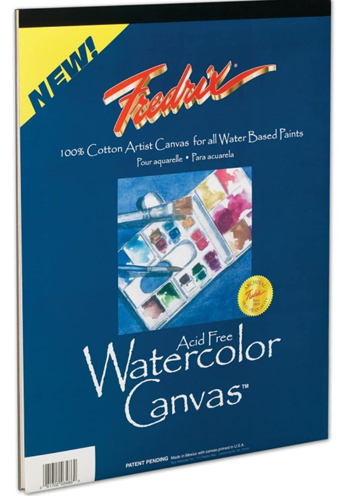 Tara Materials Fredrix 9x12 Watercolor Canvas Pad